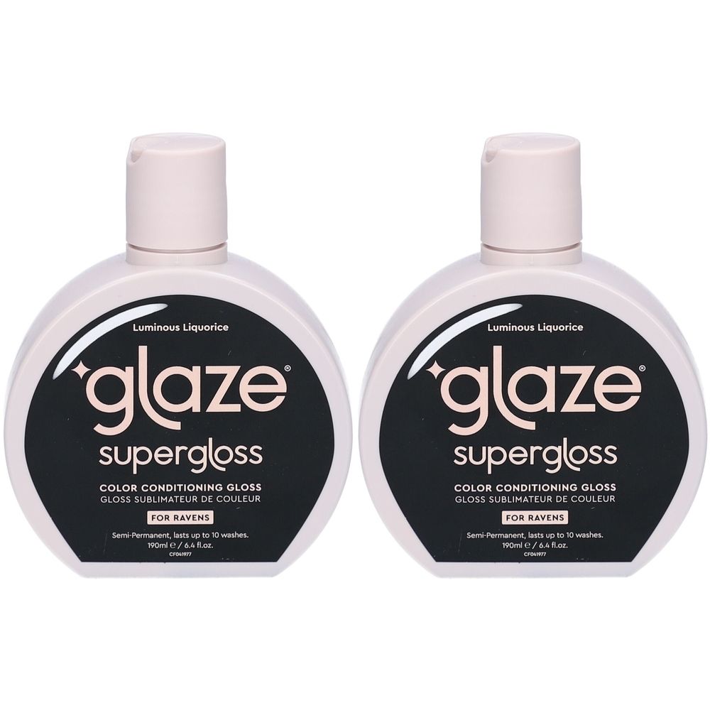 Glaze Supergloss Luminous Liquorice Soin Gloss Colorant Noir Intense