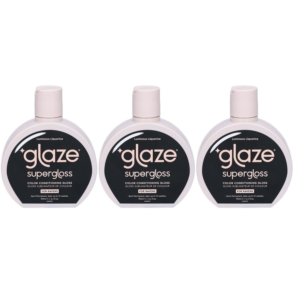 Glaze Supergloss Luminous Liquorice Soin Gloss Colorant Noir Intense