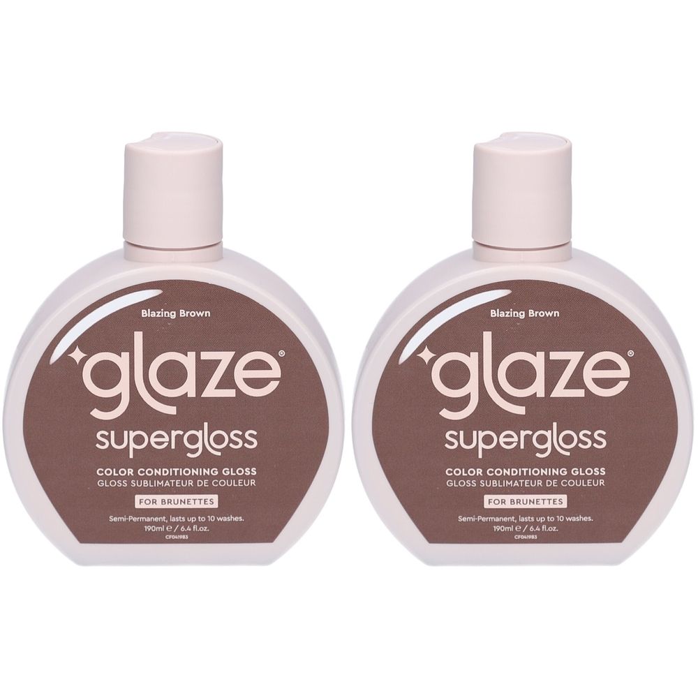 Glaze Supergloss Blazing Brown Soin Gloss Colorant Brun Intense