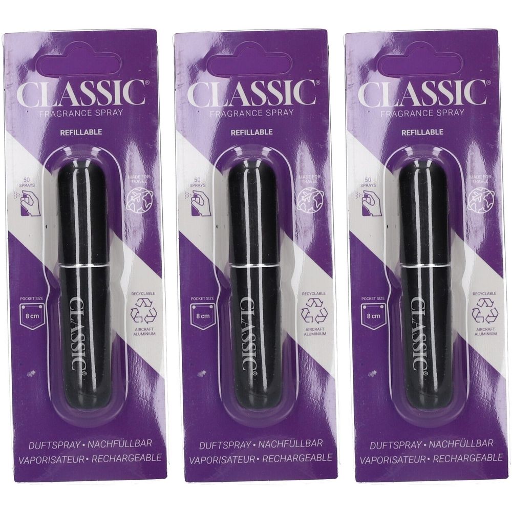 Classic® Nachfüllbarer Duftspray schwarz