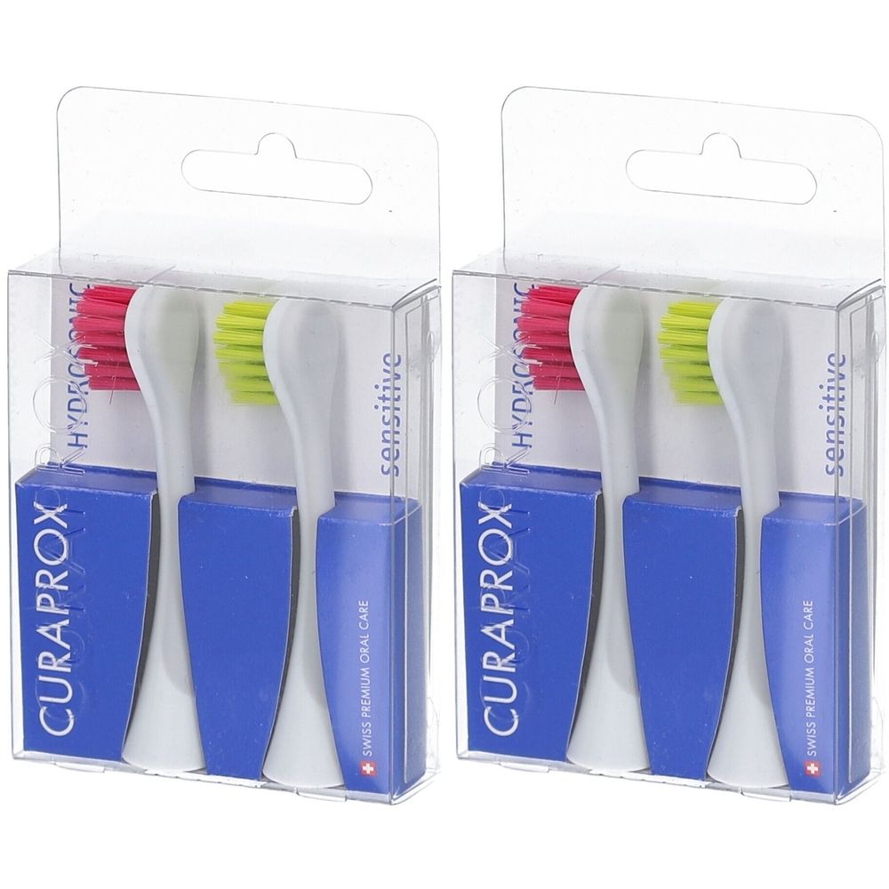 Curaprox Hydrosonic Sensitive Bürstenköpfe - 2er-Pack Nachfüllpacks