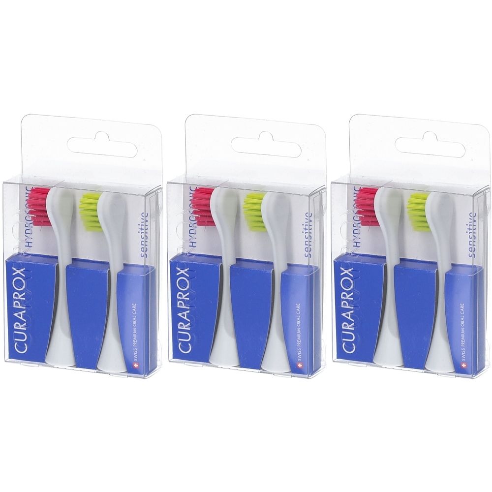 Curaprox Hydrosonic Sensitive Bürstenköpfe - 2er-Pack Nachfüllpacks