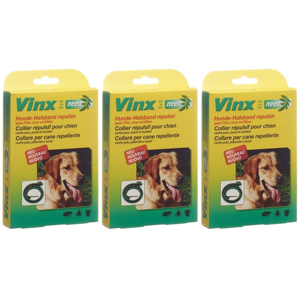 Vinx Neem Kräuter Halsband Hund grün