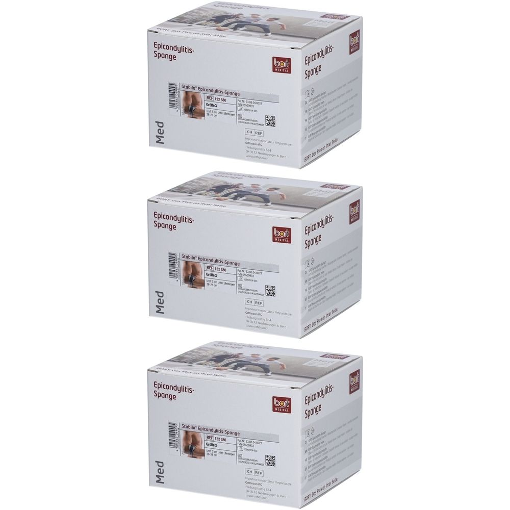 Bort Stabilo® Epicondylitis-Spange mit ulnarer Entlastung Gr. 3 grau