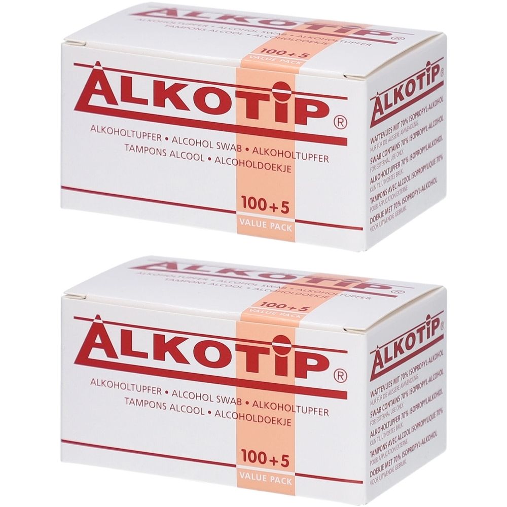 Alkotip Tampons alcool 70 % isopropylique