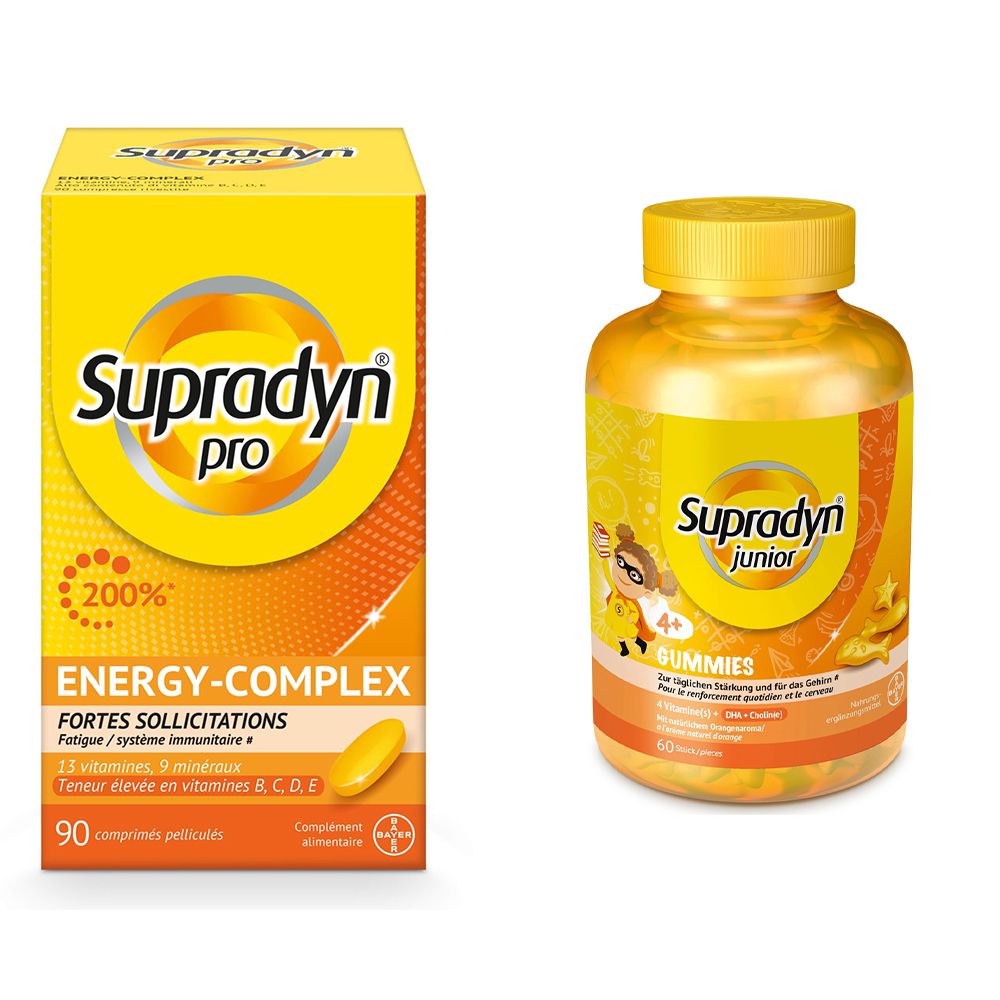 Supradyn Junior Gummies und Pro Energy für Energie und das Immunsystem