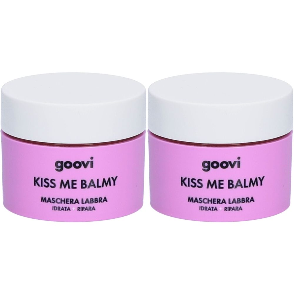 Goovi Kiss Me Balmy Feuchtigkeitsspendende und reparierende Lippenmaske