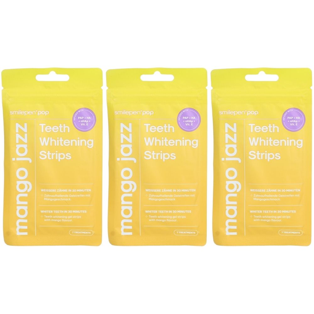 Smilepen® Pop - Streifen zur Zahnaufhellung - Mango Jazz