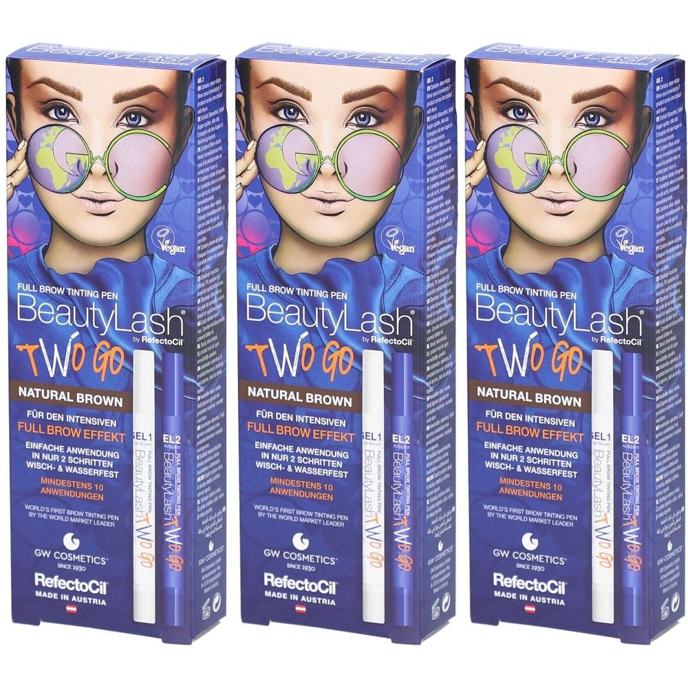 BeautyLash® Augenbrauen-Färbestift Naturbraun 2er-Set