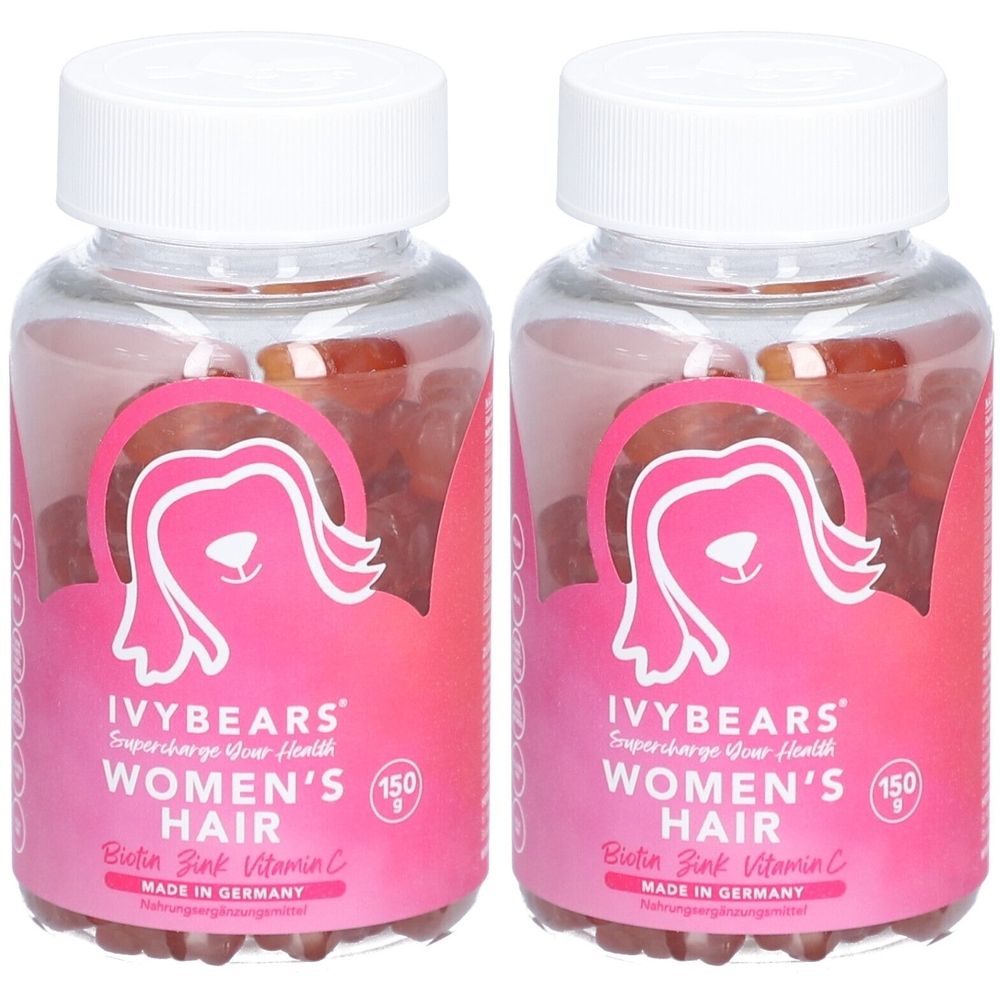 Ivybears Women's Hair - Biotin, Zink, Vitamin C & D2