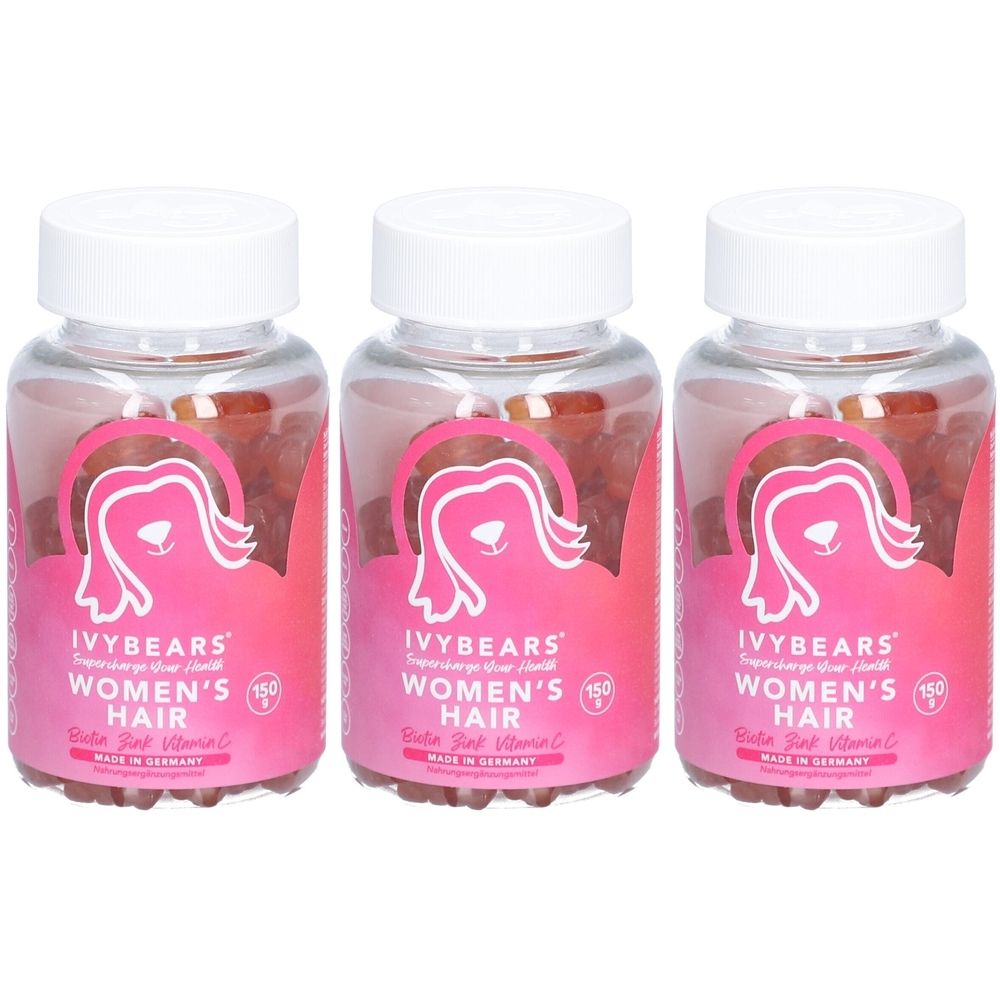 Ivybears Women's Hair - Biotin, Zink, Vitamin C & D2