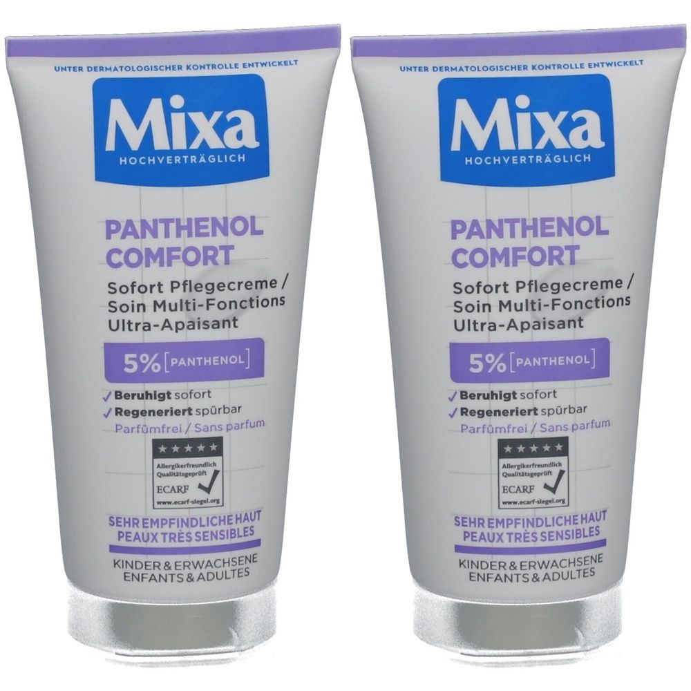 Mixa Soforthilfe-Creme für empfindliche und gereizte Haut, heilende Creme gegen Rötungen