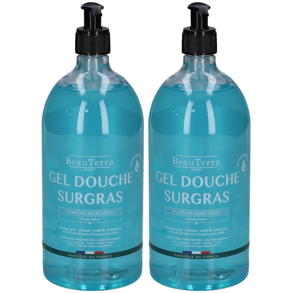 BeauTerra Gel Douche Surgas - Aloe Vera