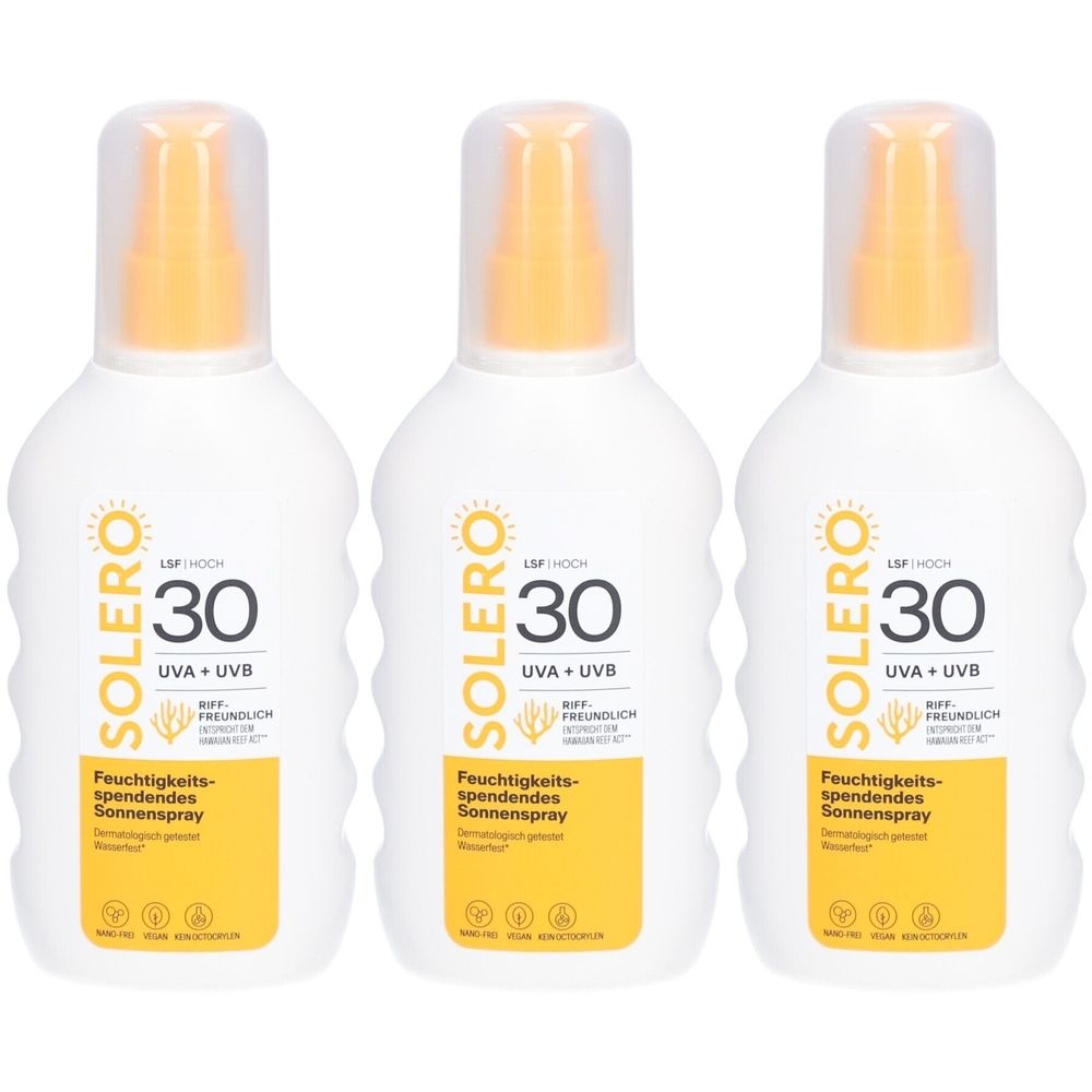 Solero Feuchtigkeitsspendendes Sonnenspray Spf30