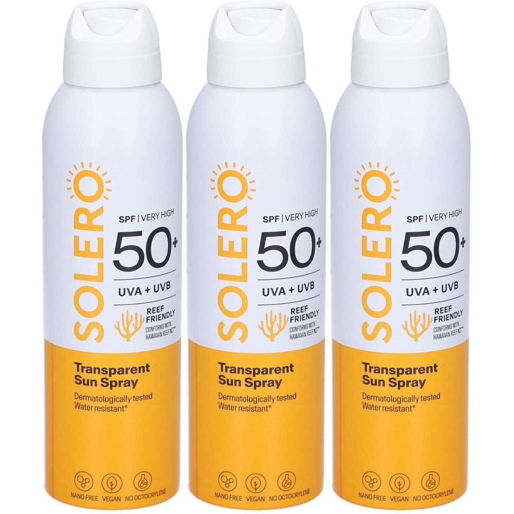 Solero Feuchtigkeitsspendendes Sonnenspray Spf50+