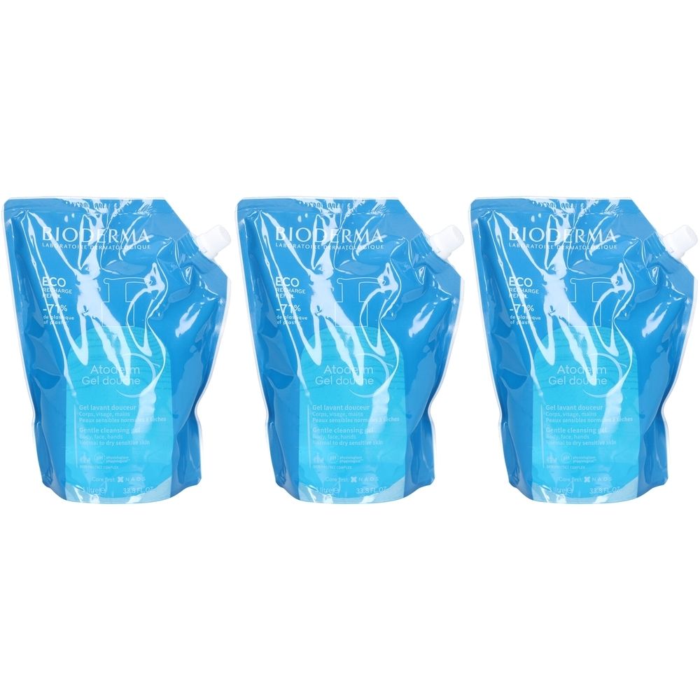 Bioderma Atoderm Gel-Dusche Eco-aufladen