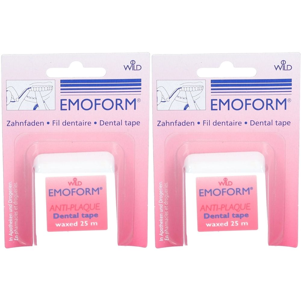 Emoform® Gewachste Anti-Plaque-Zahnseide 25 m