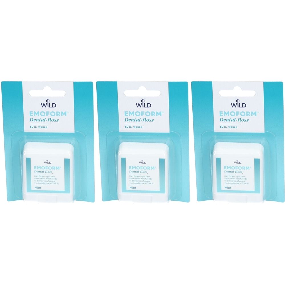 Emoform® Zahnseide mit Fluorid - Minze 50 m