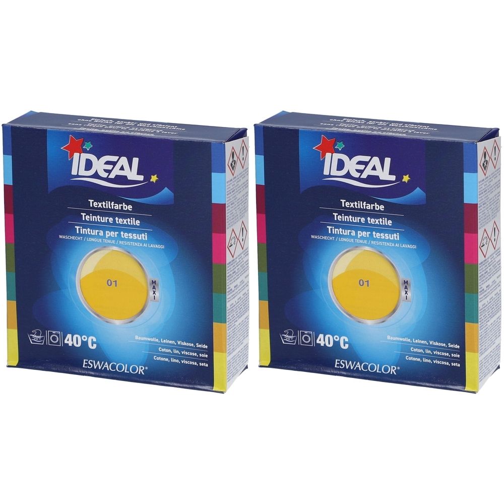 Ideal® Maxi Textilfarbe für Baumwolle No01 Gelb