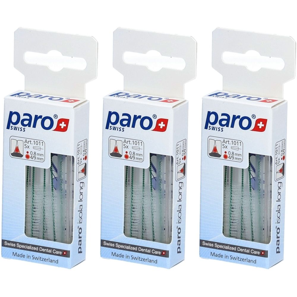 paro® Isola Long Konische Interdentalbürsten 4/9mm Grün