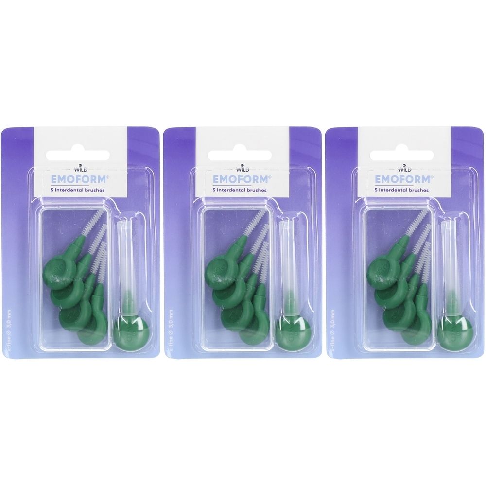 Emoform® Interdentalbürsten 3,0 mm - Dunkelgrün
