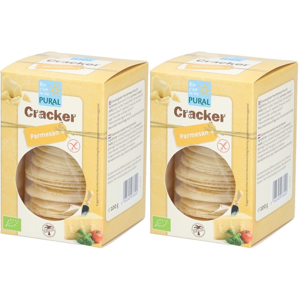 Pural Glutenfreier Bio-Parmesan-Cracker