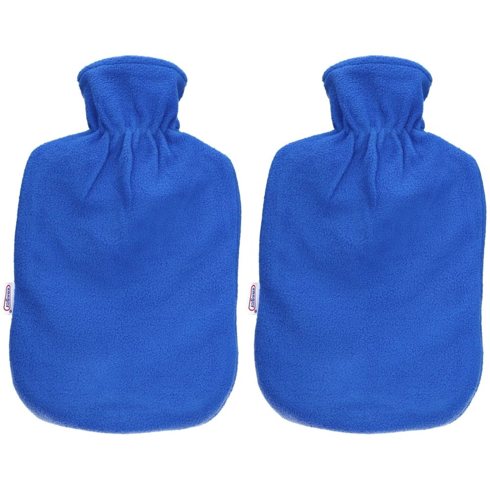 Sänger Bouillotte 2L – Housse Polaire Bleue