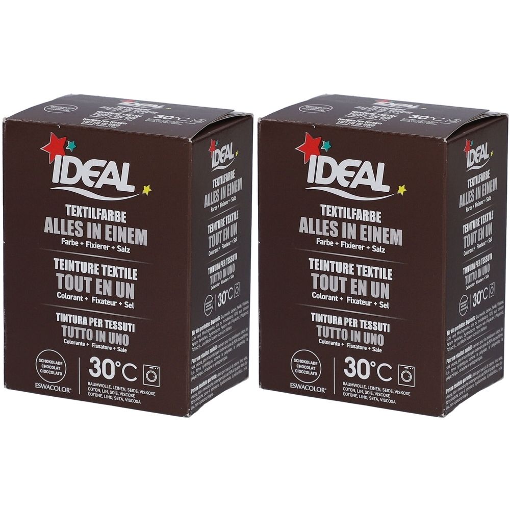 Ideal® Textilfarbe Schokolade Alles in Einem für Waschmaschinen