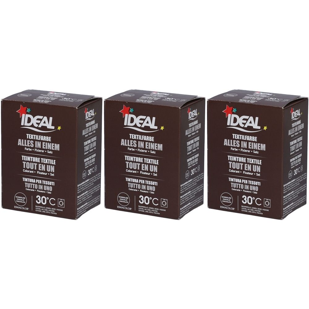 Ideal® Textilfarbe Schokolade Alles in Einem für Waschmaschinen