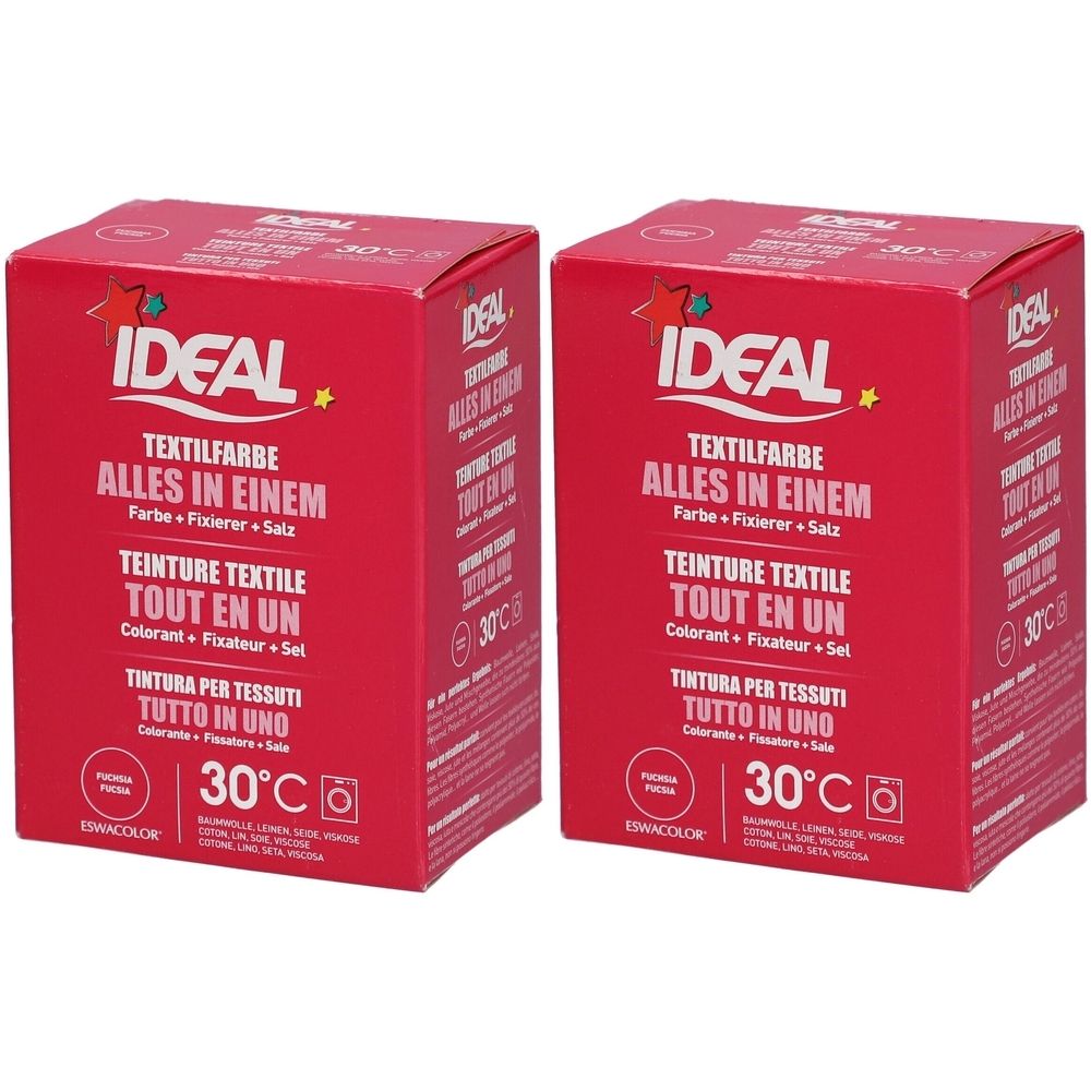 Ideal® Textilfarbe Fuchsia Alles in Einem für Waschmaschinen