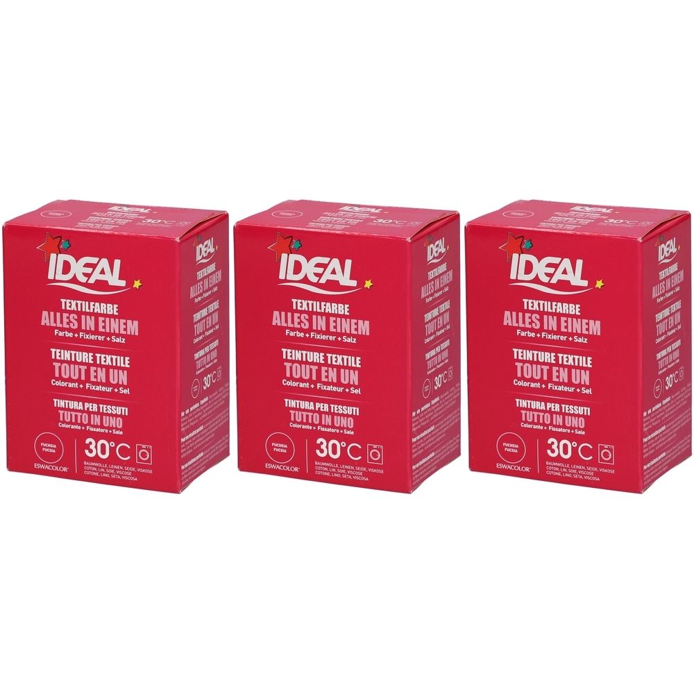 Ideal® Textilfarbe Fuchsia Alles in Einem für Waschmaschinen