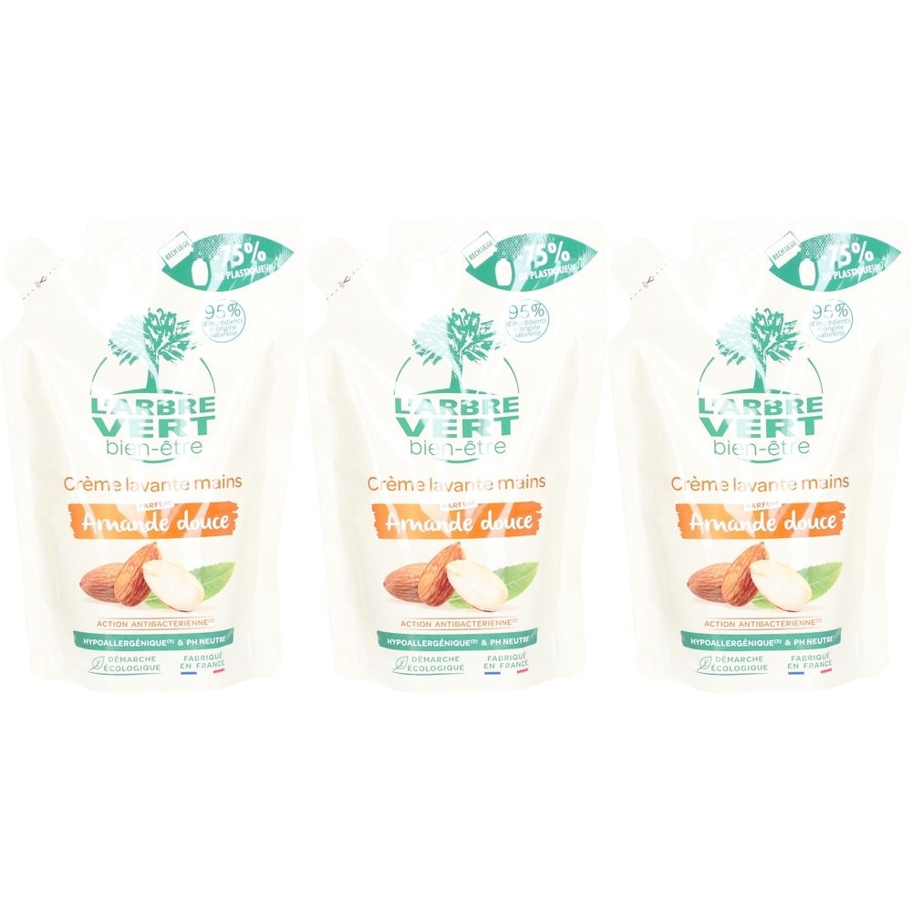 L'arbre Vert Ökologische Handseife Süssmandel Refill