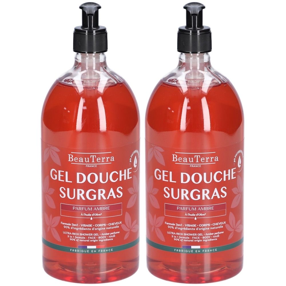 BeauTerra Gel Douche Surgras - Ambre 1L