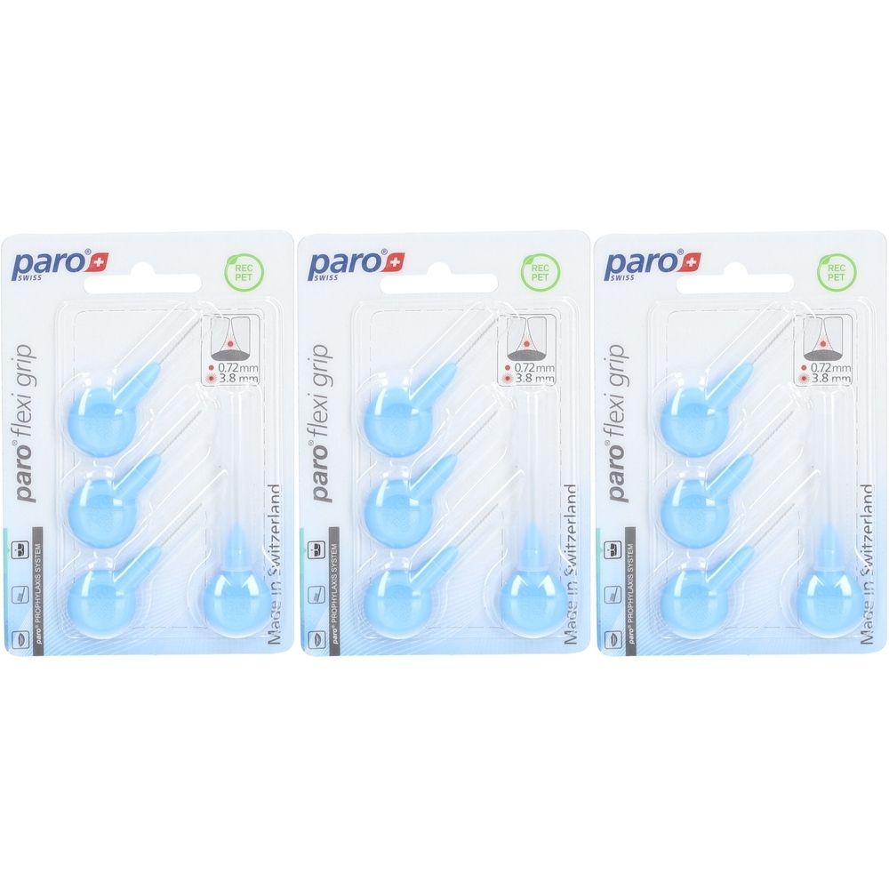 paro® Flexi Grip Interdentalbürsten 3.8 mm Hellblau