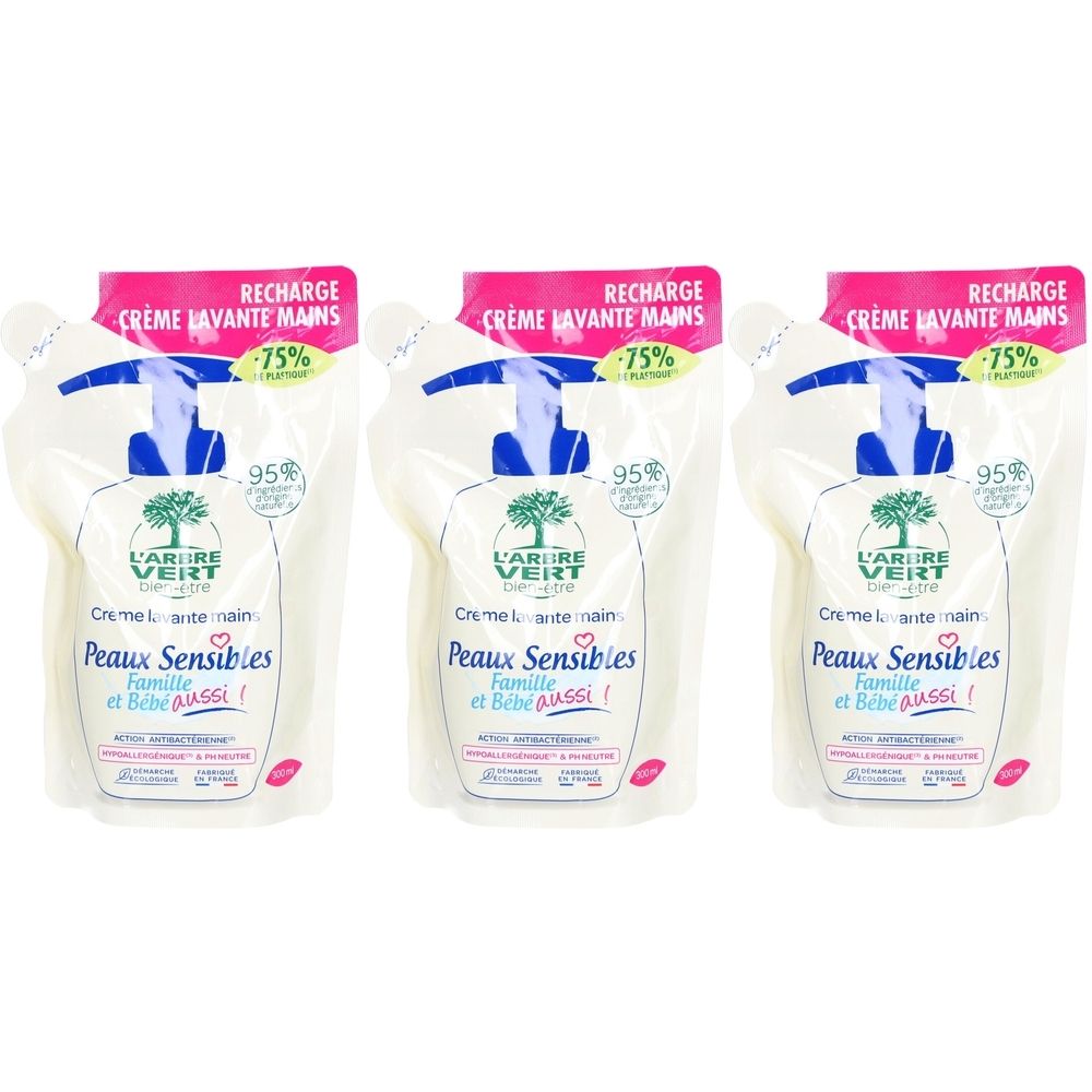 L'Arbre Vert Ökologische Handseife Empfindliche Haut Refill