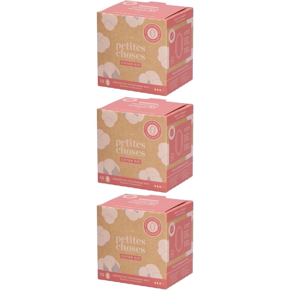 LES Petites Choses Damenbinden aus Bio-Baumwolle Nuit