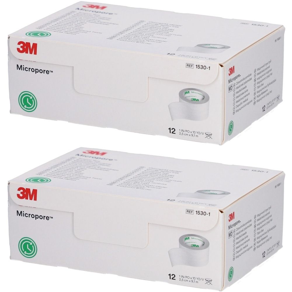 3M Micropore Heftpflaster Klebeband auf Rolle 25 mm x 9,14 m