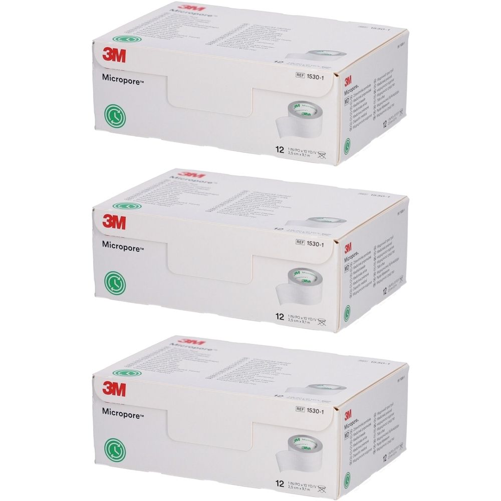 3M Micropore Heftpflaster Klebeband auf Rolle 25 mm x 9,14 m