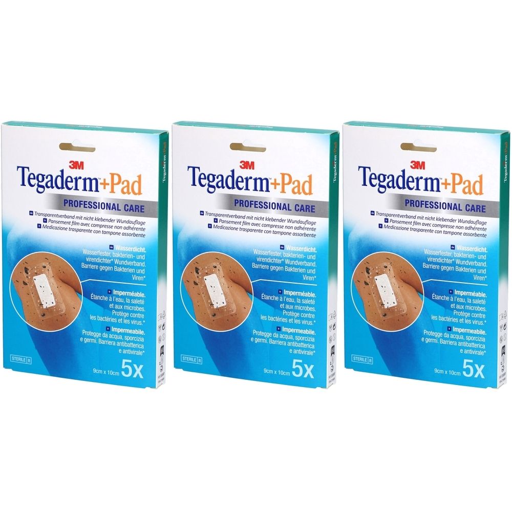 3M Tegaderm™ + Pad Folienverband mit nicht haftender Kompresse 9 x 10 cm