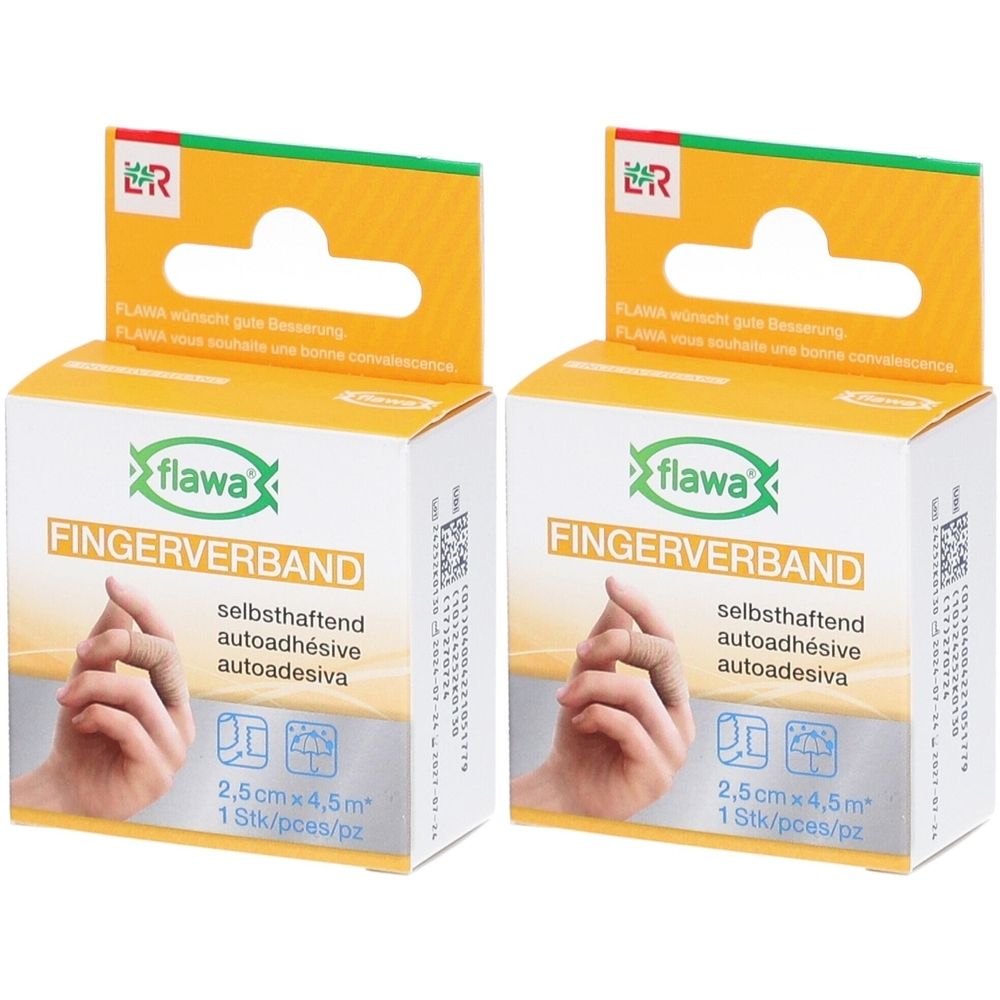 Flawa Fingerverband selbsthaftende Fixierbinde für Finger 2,5 cm x 4,5 m