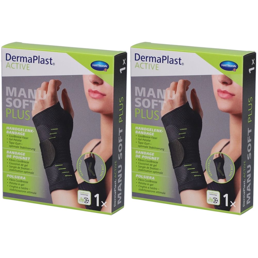 DermaPlast Active Manu Soft Plus Handgelenkbandage Größe 2