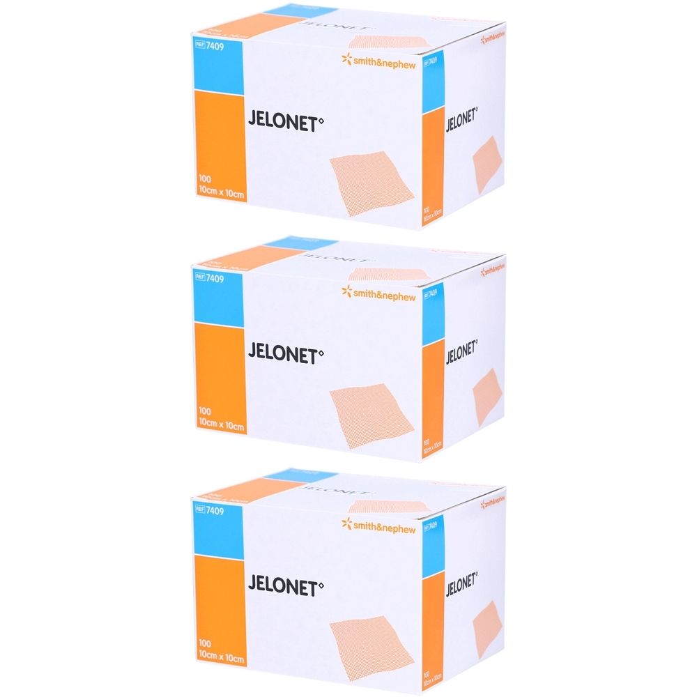Jelonet Paraffinierte Gazekompressen 10 cm x 10 cm steril