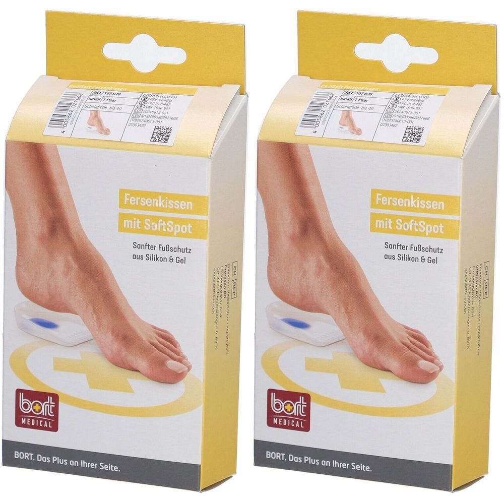 Bort PediSoft Fersenkissen mit SoftSpot, 1 Paar