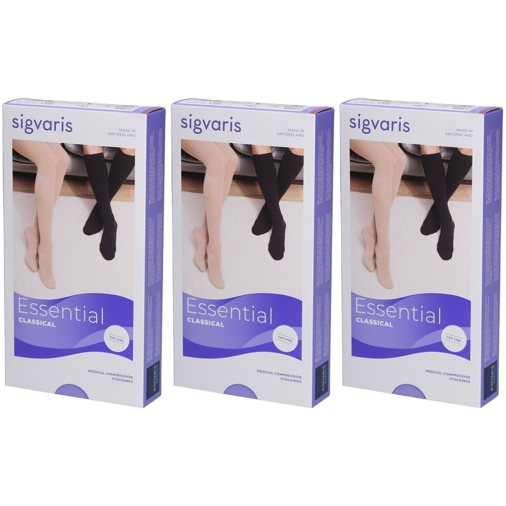 Sigvaris Essential Classical A-D Kkl2 S kurz offen crispa