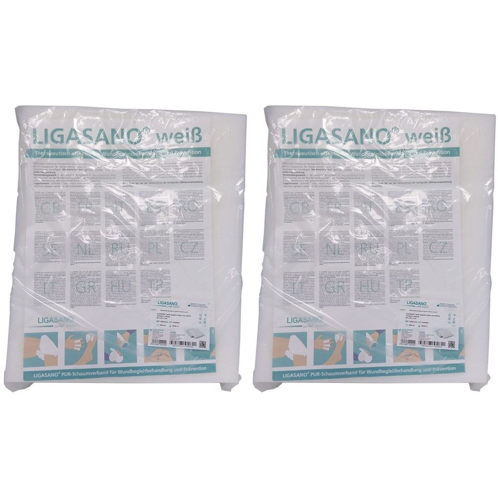 Ligasano® Schaumstofffolien 59x49x1cm unsteril weiß