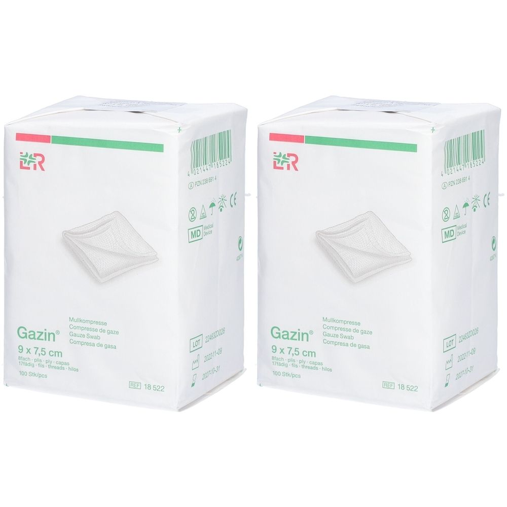 Gazin Mullkompressen 9x7.5cm