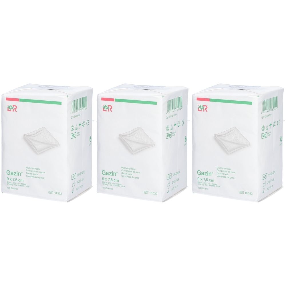 Gazin Mullkompressen 9x7.5cm