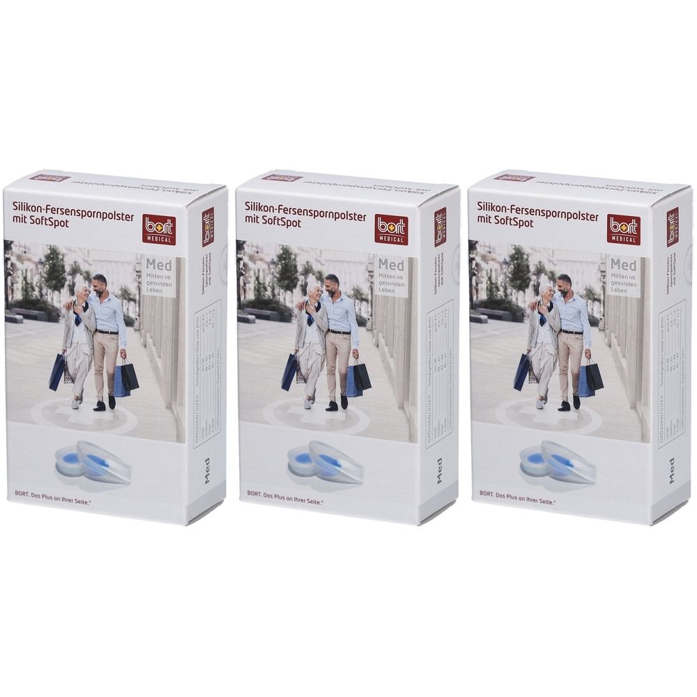 Bort Silikon-Fersenspornpolster mit SoftSpot, 1 Paar