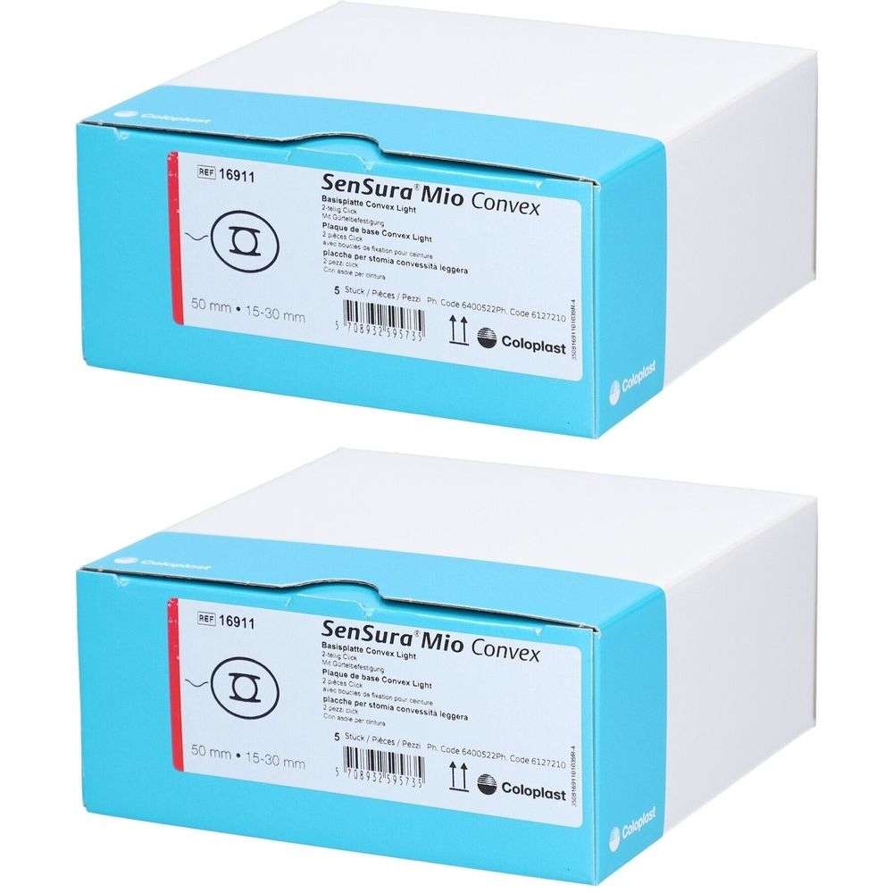 SenSura® Moi Convex Grundplatte Convex Light 50 mm 15-30 mm