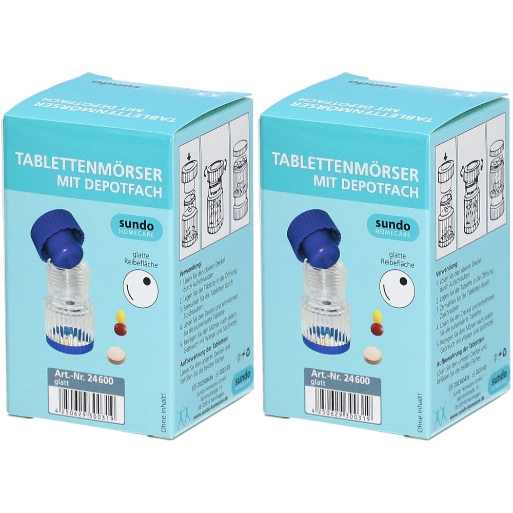 Sundo Tablettenmörser mit Schraubdeckel